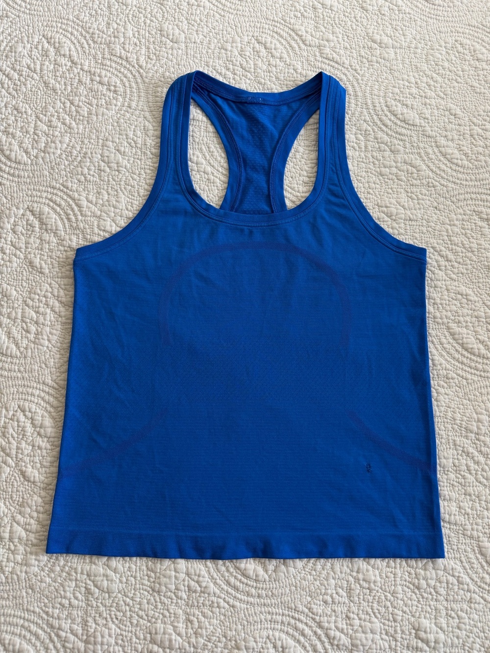 Lululemon Swiftly Tech 2.0 Waist Length Cobalt Blue Racerback Tank Size 6 Active